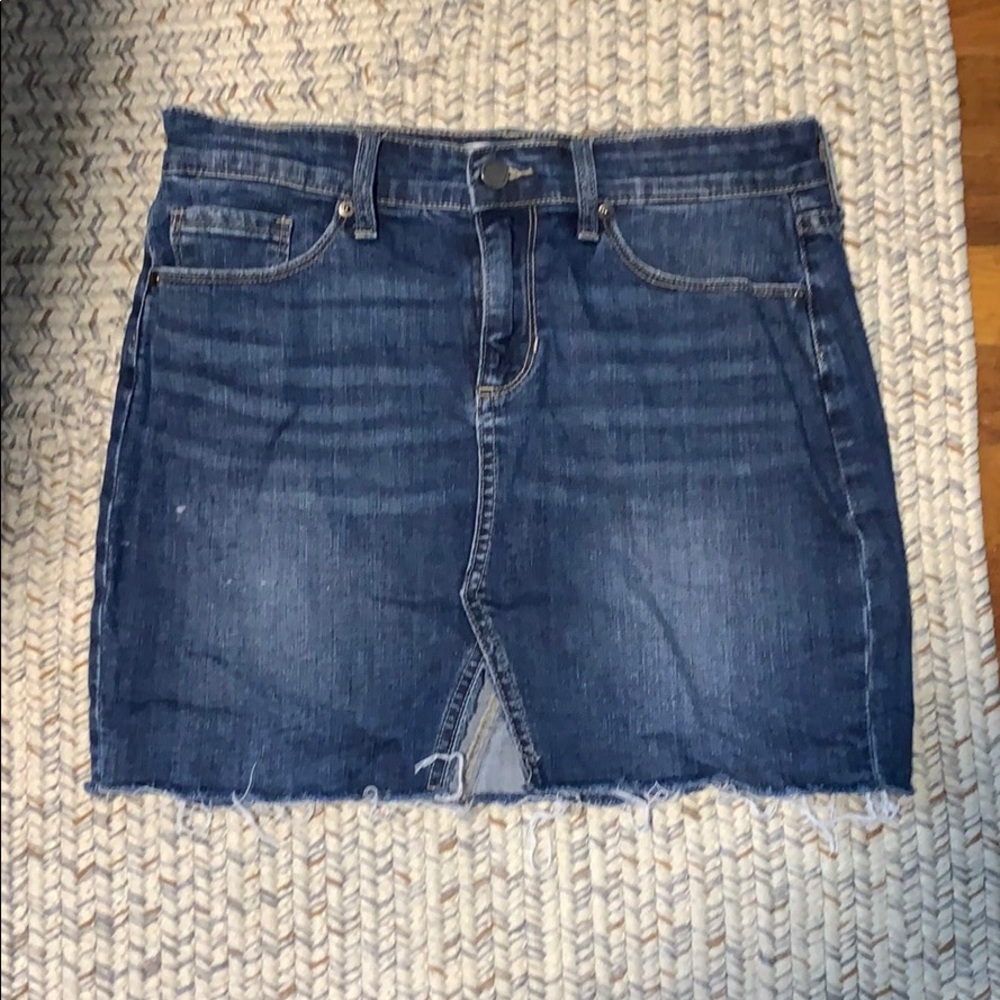 JBD jean skirt with v in front